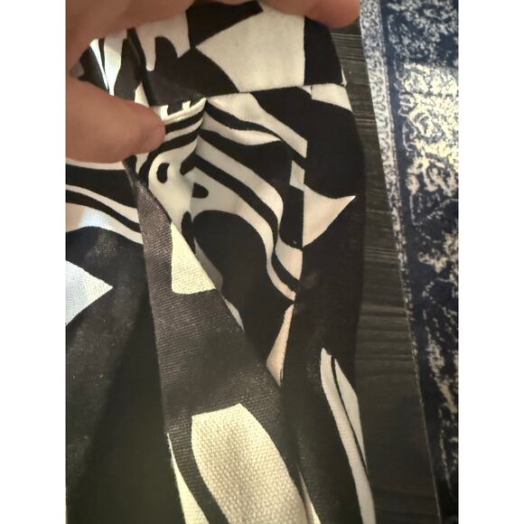 NWT Diane von Furstenberg Palm Leaves Mini Melissa Canvas Wrap Skirt Sz. 10 - Picture 3 of 6